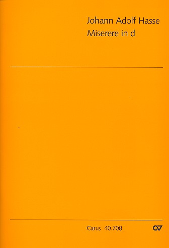 Miserere d-Moll fr Soli (SSAA), Frauenchor, 2 Violinen, Viola und Bc,  Partitur