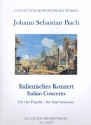 Italienisches Konzert BWV971 für 4 Fagotte Partitur und Stimmen