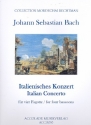 Italienisches Konzert BWV971 fr 4 Fagotte Partitur und Stimmen