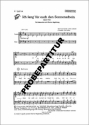 Ich fang f�r euch den Sonnenschein f�r gem Chor und Klavier Klavierausgabe mit Akk.-Bez.