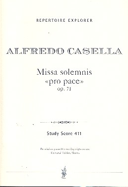 Missa solemnis op.71 fr Sopran, bariton, Chor, Orgel und Orchester Studienpartitur