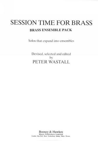 Session time Brass ensemble pack for trumpet, french horn, trombone and keyboard parts
