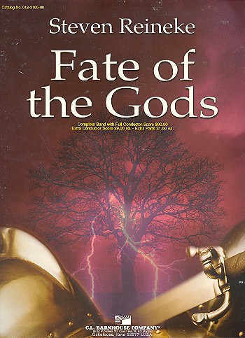 Fate of the Gods for symphonic concert band full score and parts