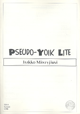 Pseudo-Yoik Lite for 4-part female chorus (SSAA) a cappella score (fin)