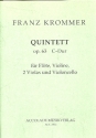 Quintett C-Dur op.63  fr Flte, Violine, 2 Violen und Violoncello Partitur und Stimmen