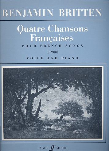 4 french Songs for voice and piano