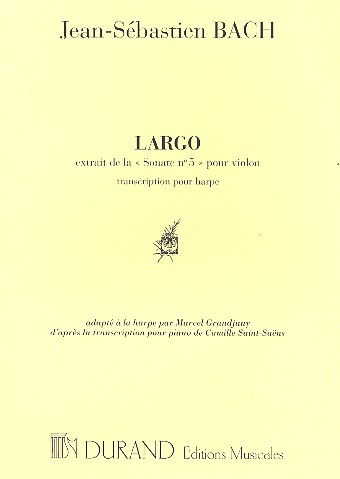 Largo de la sonate no.5 pour violon pour harpe