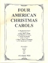4 American Christmas Carols for 4 recorders (SATB) score and parts