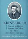 Sonate G-Dur Nr.7 und Sonate C-Dur Nr.1 fr Flte und Bc