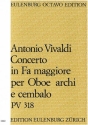 Konzert F-Dur PV318 F.VII:12 fr Oboe, Streichorchester und Bc Partitur