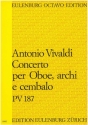 Konzert D-Dur PV187 fr Oboe, Streicher und Bc Partitur