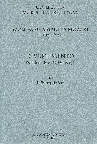 Divertimento KV439b fr Trompete, Horn und Posaune Partitur und Stimmen