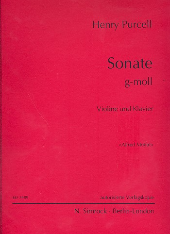 Sonate g-Moll fr Violine und Klavier