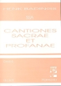 Cantiones sacrae et profanae vol.6 fr Frauenchor (SSA) Partitur