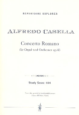 Concerto Romano op.43 für Orgel und Orchester Studienpartitur