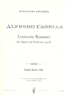 Concerto Romano op.43 fr Orgel und Orchester Studienpartitur