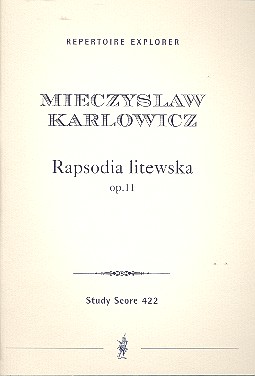 Rapsodia litewsky op.11 fr Orchester Studienpartitur