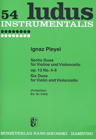 6 Duos op.13 (Nr.4-6) fr Violine und Violoncello Stimmen