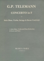 Konzert F-Dur fr Oboe, Violine, Streicher und Bc Stimmen