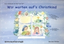 Wir warten auf's Christkind fr Akkordeon mit Texten und Bildern zum Ausmalen