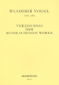 Verzeichnis der musikalischen Werke Geering, Mireille, ed VWV Vogel-Werkverzeichnis