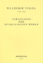 Verzeichnis der musikalischen Werke Geering, Mireille, ed VWV Vogel-Werkverzeichnis