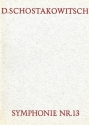 Sinfonie Nr.13 op.113 fr Ba, Mnnerchor und Orchester Textbuch (dt)