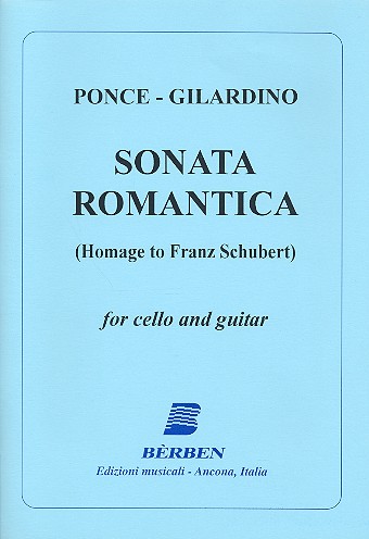 Sonata romantica for cello and guitar score and parts Ho,,agae to Franz Schubert
