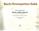 Dona nobis pacem aus BWV232 fr 3 Trompeten, Pauken und Orgel Partitur und Stimmen