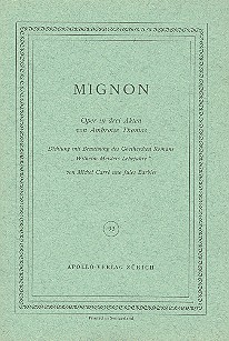 Mignon Libretto (dt)