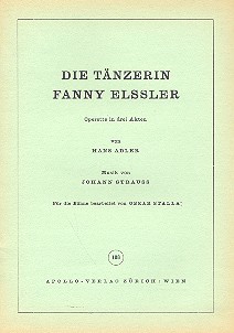 Die Tnzerin Fanny Elssler Libretto (dt)