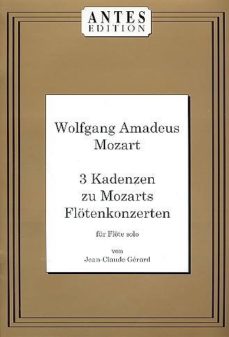 3 Kadenzen zu Mozarts Flötenkonzerten für Flöte solo