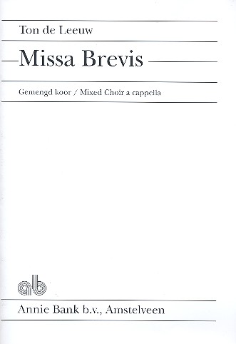 Missa Brevis fr gem Chor a cappella, Partitur  (la)