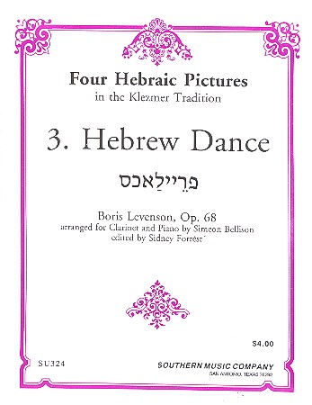 Hebrew dance op.68,3 for clarinet and piano Bellison, S., arr.
