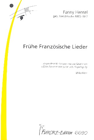 Frhe franzsische Lieder fr Singstimme (mittel) und Gitarre,  Spielpartitur