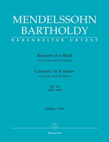 Konzert e-Moll op.64 fr Violine und Orchester Partitur