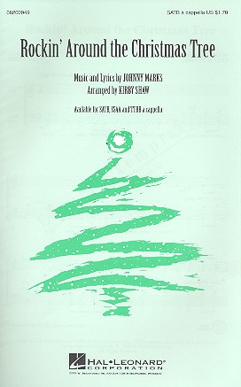 Rockin' around the christmas tree for mixed chorus (SATB) a cappella Marks, Johnny, arr.