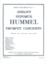 Concerto e flat major for trumpet and band score