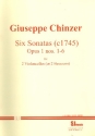 6 sonatas op.1  for 2 violoncellos (or 2 bassoons) score