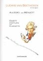 Allegro und Menuett für Flöte und Klarinette Spielpartitur