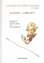 Allegro und Menuett fr Flte und Klarinette Spielpartitur