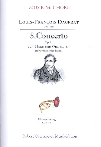 Konzert Nr.5 op.21 fr Horn in E (cor alto oder cor basso) und Orchester fr Horn und Klavier