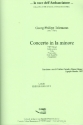 Concerto in la minore TWV52:A1 fr Violine, Viola, Blockflte, Viola da gamba und Bc Partitur und Stimmen