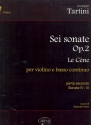 6 sonate op.2 le cne (nos.4-6) per violino e bc