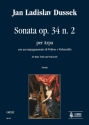 Sonata op.34,2  per arpa con accompagnamento di violino e violoncello