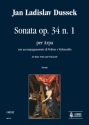 Sonata op.34,1  per arpa con accompagnamento di violino e violoncello