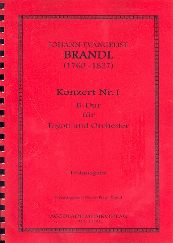 Konzert B-Dur Nr.1 fr Fagott und Orchester Partitur
