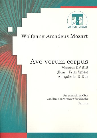 Ave verum corpus fr gem Chor und Streichorchester Partitur