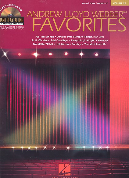 Andrew Lloyd Webber Favorites (+CD): for piano Piano Playalong vol.26