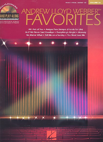 Andrew Lloyd Webber Favorites (+CD): for piano Piano Playalong vol.26